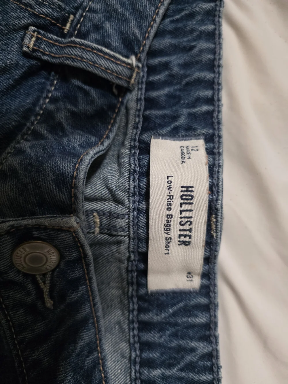 Hollister Blue Denim Jean Shorts
